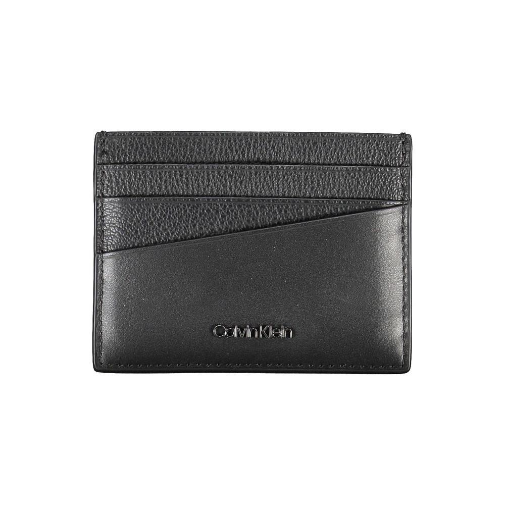 Calvin Klein Elegant Leather Card Holder in Timeless Black CA-26304