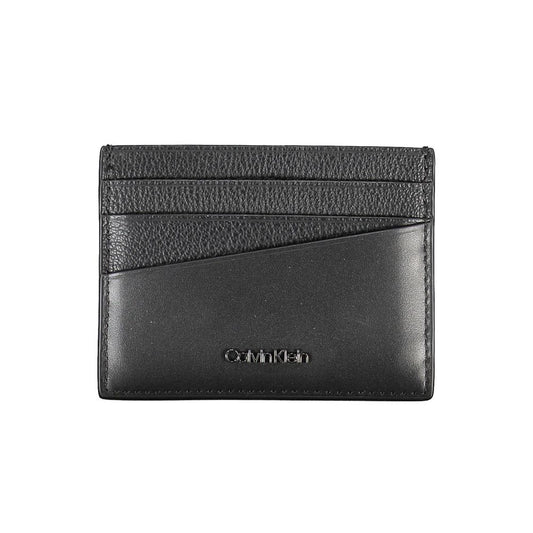 Calvin Klein Elegant Leather Card Holder in Timeless Black CA-26304