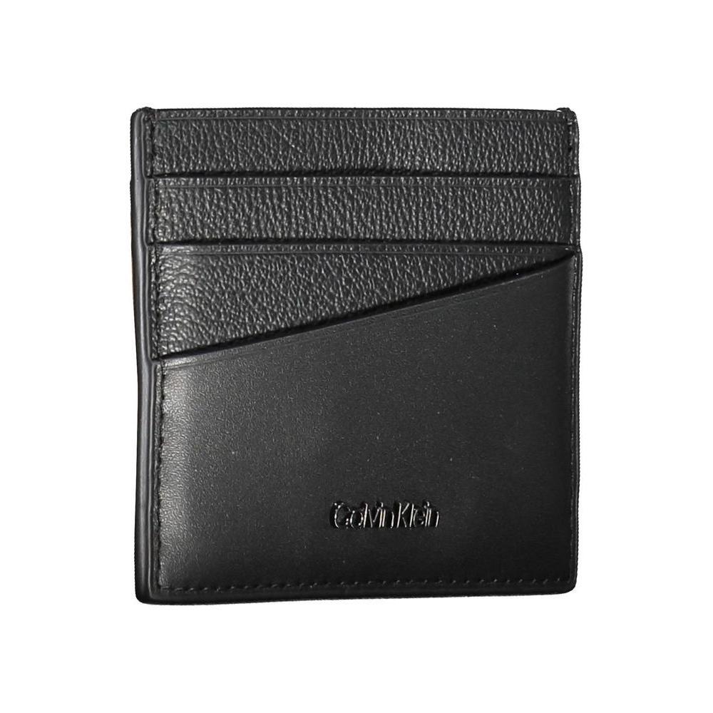 Calvin Klein Elegant Leather Card Holder in Timeless Black CA-26304