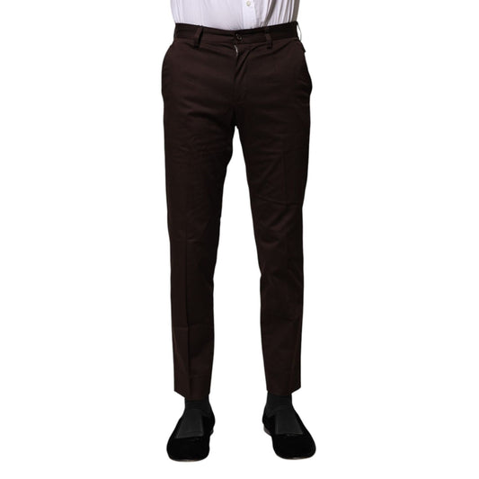 Dolce & Gabbana Brown Cotton Formal Dress Pants PAN76462-44