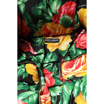 Dolce & Gabbana Multicolor Floral Puffer Hooded Jacket JKT41458-42