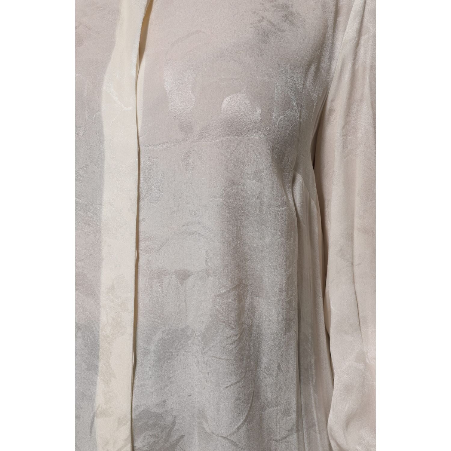 Dolce & Gabbana White Button Down Long Sleeves Blouse Top