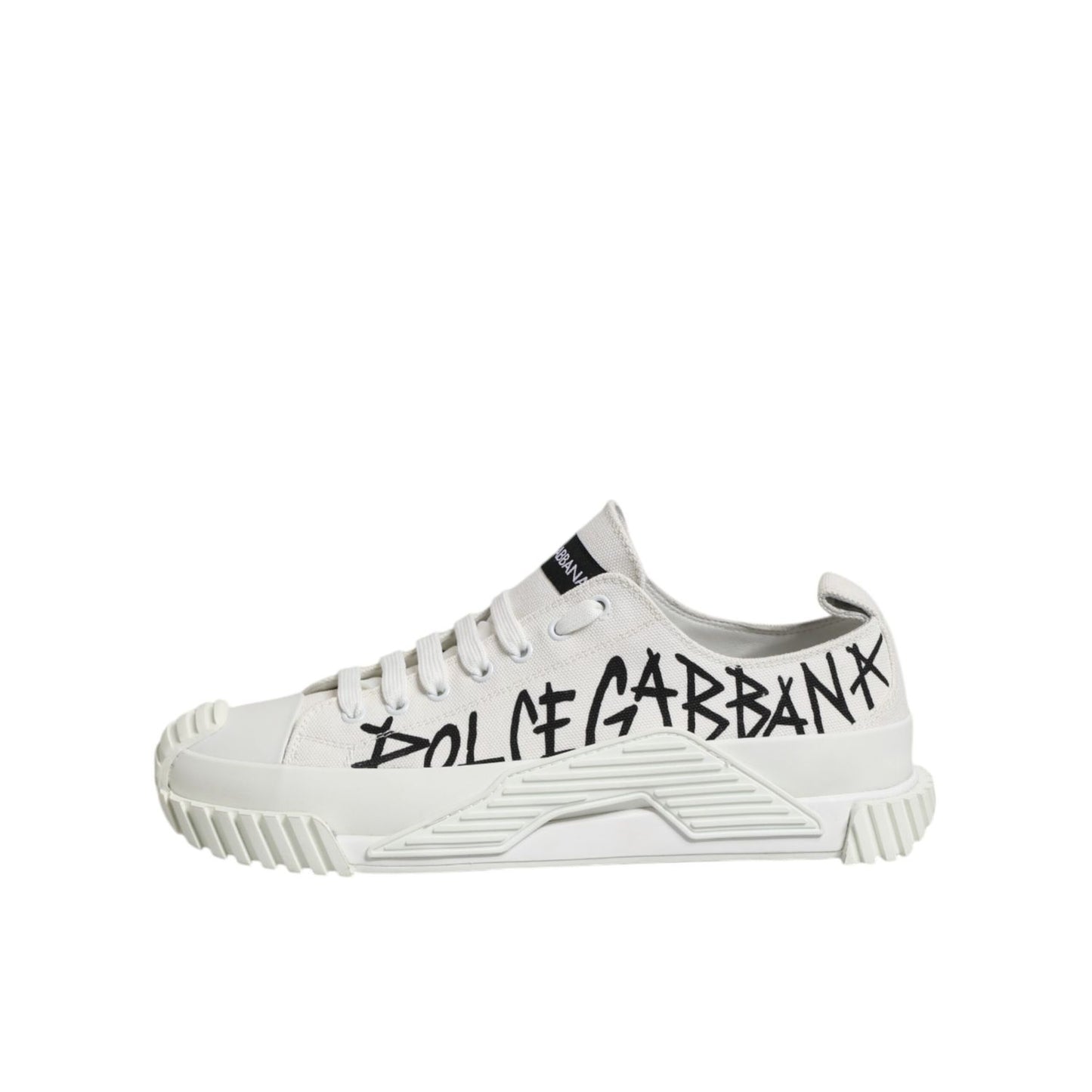Dolce & Gabbana White Cotton NS1 Low Top Sneakers Shoes