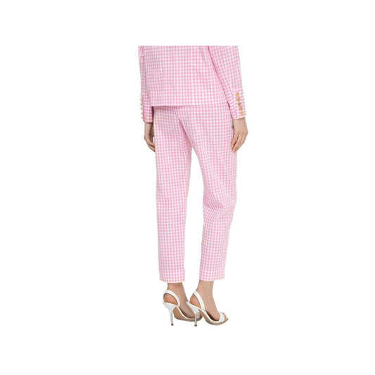 Balmain Pink Cotton Jeans & Pant BA-15519-IT38|XS