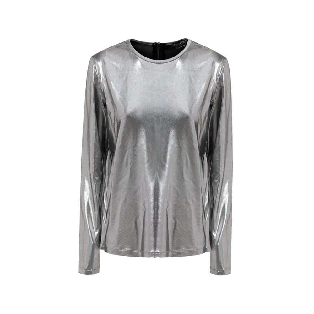 Tom Ford Gray Viscose Long Sleeve TO-8646668-36
