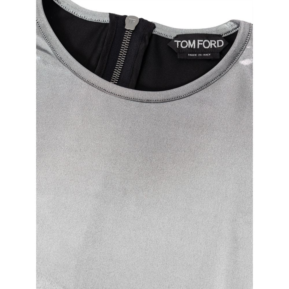 Tom Ford Gray Viscose Long Sleeve TO-8646668-36