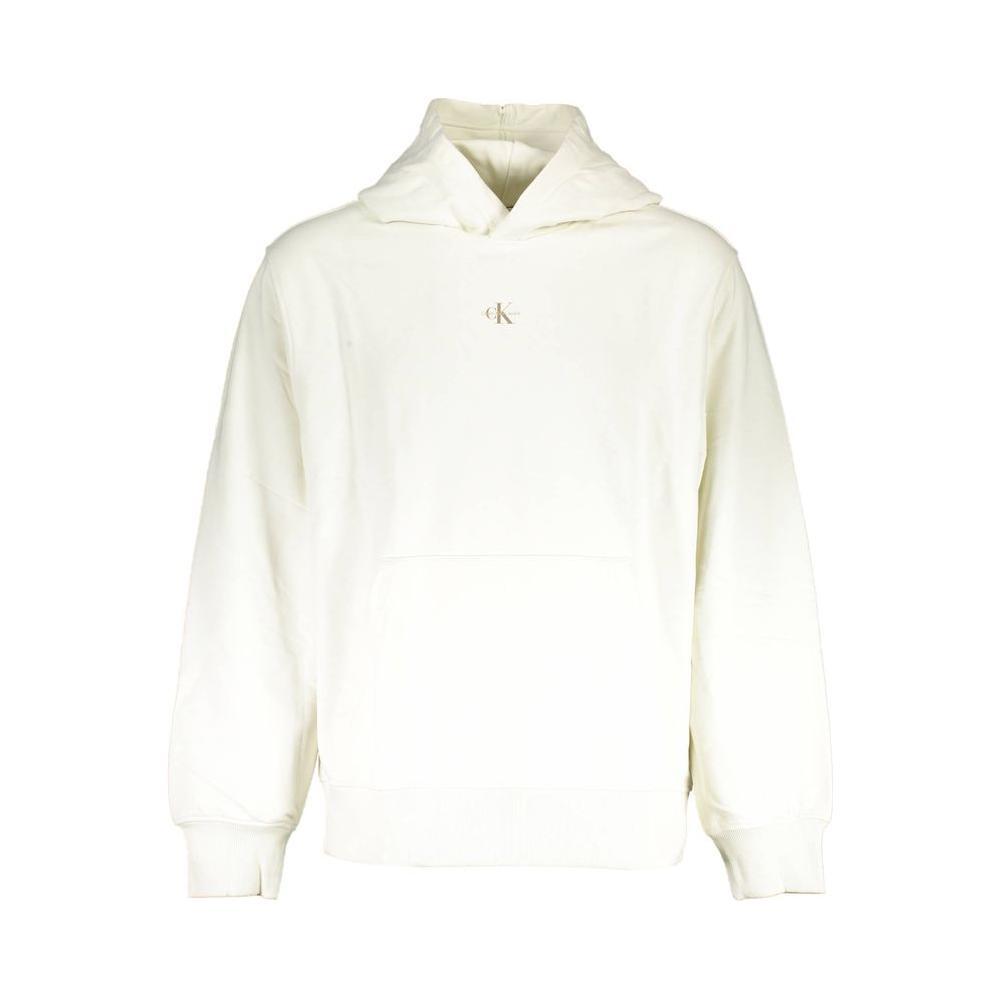 Calvin Klein White Cotton Men Sweater CA-17458-S