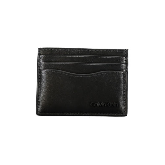 Calvin Klein Sleek Black Leather Card Holder CA-26052