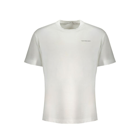Calvin Klein White Cotton T-Shirt CA-31342-XL