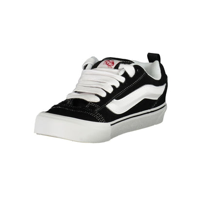 Vans Black Polyester Men Sneaker showcasing iconic Old Skool charm and contrasting details for urban street style.