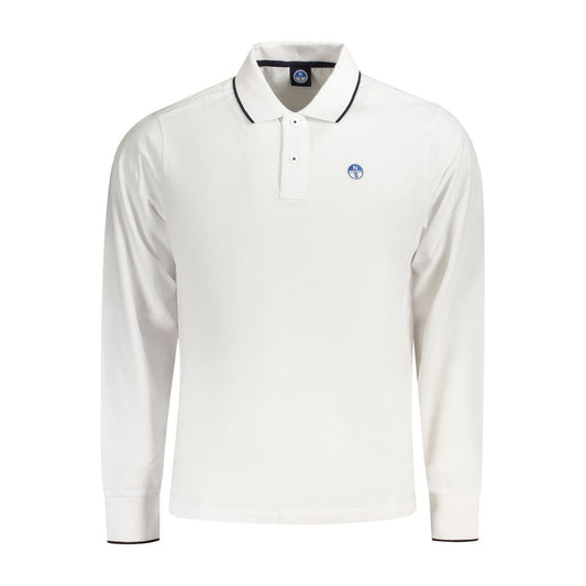 North Sails White Cotton Men Polo Shirt NO-35811-XL