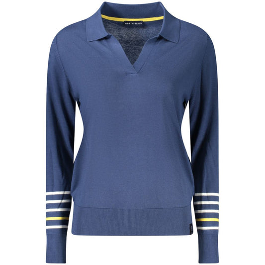 North Sails Blue Cotton Women Sweater NO-35966-XS