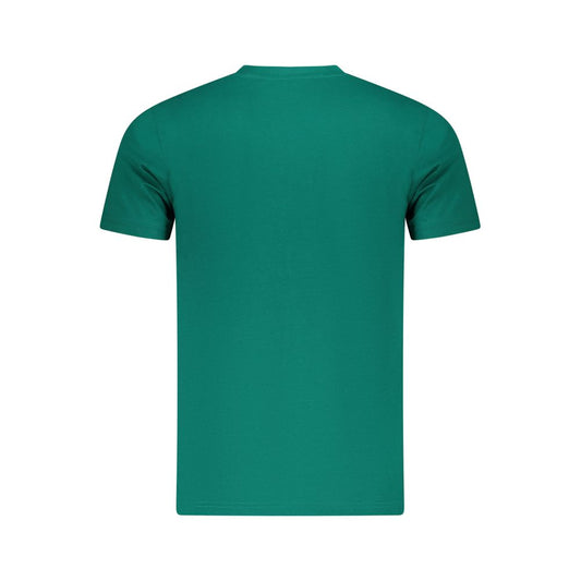 Cavalli Class Green Cotton Men T-Shirt CA-36667-M