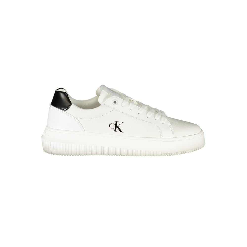 Calvin Klein White Polyester Sneaker