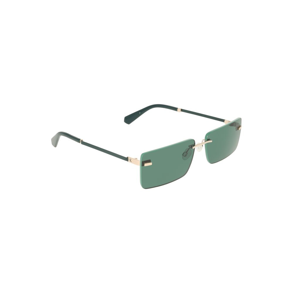 Calvin Klein Green Metal Women Sunglass