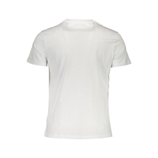 La Martina White Cotton Men T-Shirt LA-37562-S