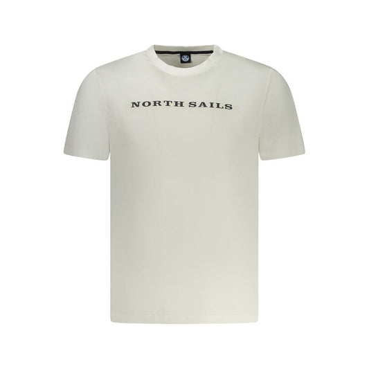 North Sails White Cotton Men T-Shirt NO-35053-S