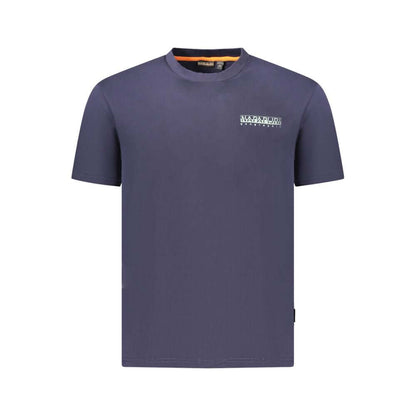 Napapijri Blue Cotton Men T-Shirt