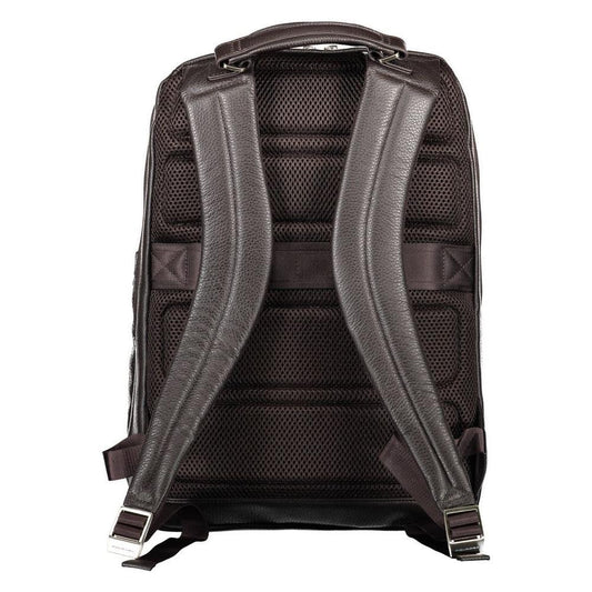 Piquadro Brown Leather Men Backpack PI-9664