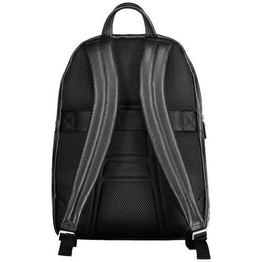 Piquadro Black Leather Men Backpack PI-20664