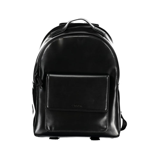 Calvin Klein Elegant Black Urban Backpack with Laptop Compartment CA-26054