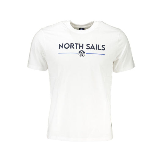 North Sails White Cotton T-Shirt NO-27271-XL