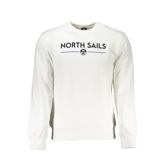 North Sails White Cotton Sweater NO-27312-S