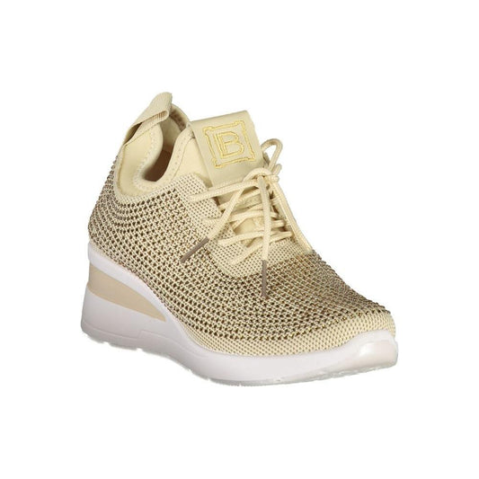 Laura Biagiotti Beige Polyester Women Sneaker