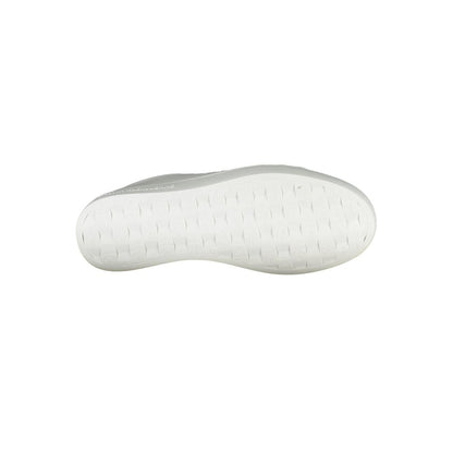 Sole view of Calvin Klein White Leather Women Sneaker showcasing eco-friendly design and craftsmanship.