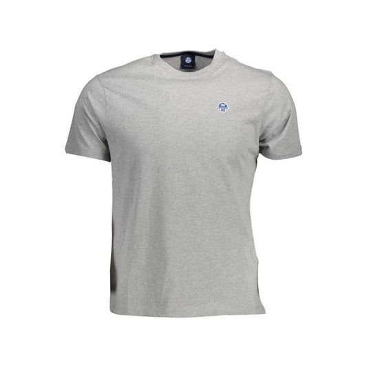 North Sails Brown Cotton Men T-Shirt