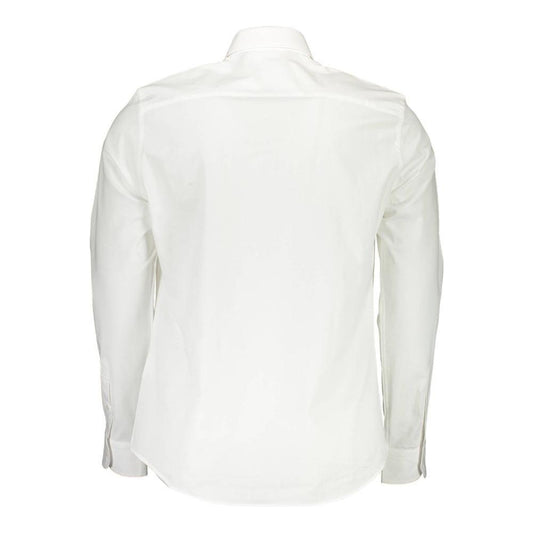 North Sails White Cotton Men Shirt NO-37816-M