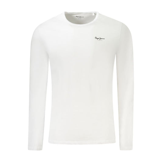 Pepe Jeans White Cotton Men T-Shirt PE-34191-XL