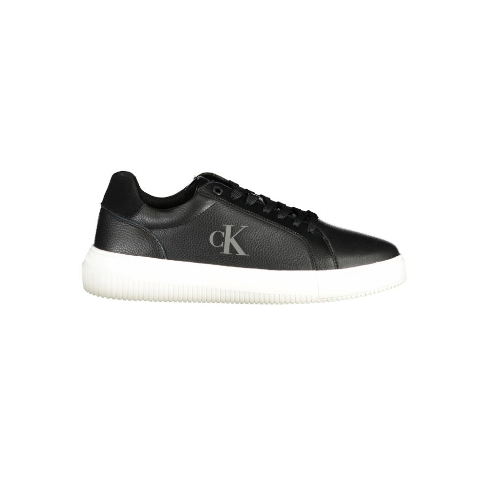 Calvin Klein Black Polyethylene Men Sneaker with sleek design and removable insole