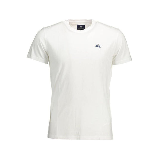 La Martina Chic Crew Neck Embroidered Tee LA-26356-L