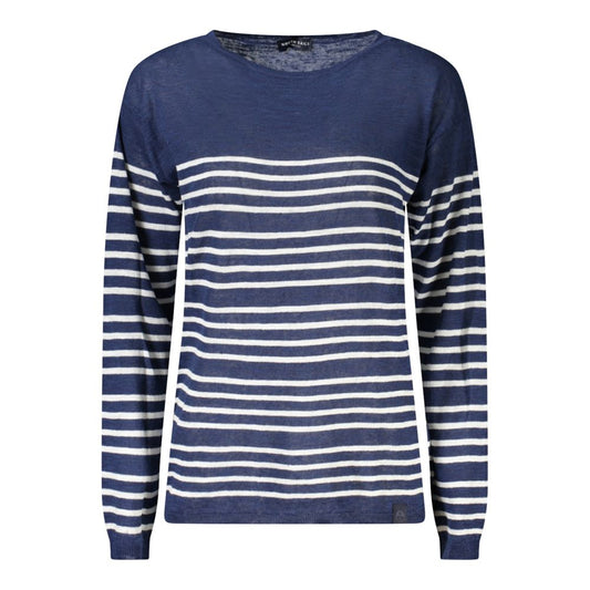 North Sails Blue Cotton Women Sweater NO-35970-XS