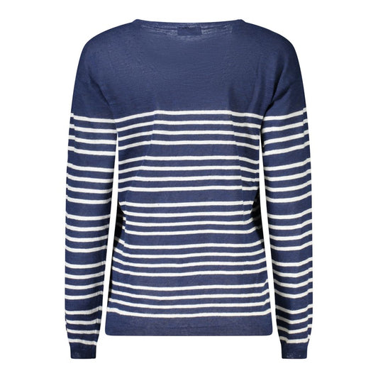 North Sails Blue Cotton Women Sweater NO-35970-XS
