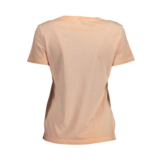 Guess Jeans Pink Cotton Women T-Shirt GU-37042-XS