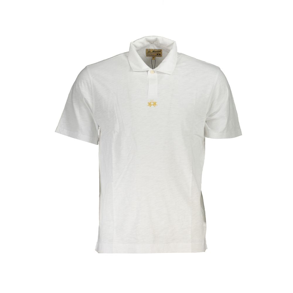 La Martina Pristine Cotton Polo with Chic Embroidery LA-23083-S
