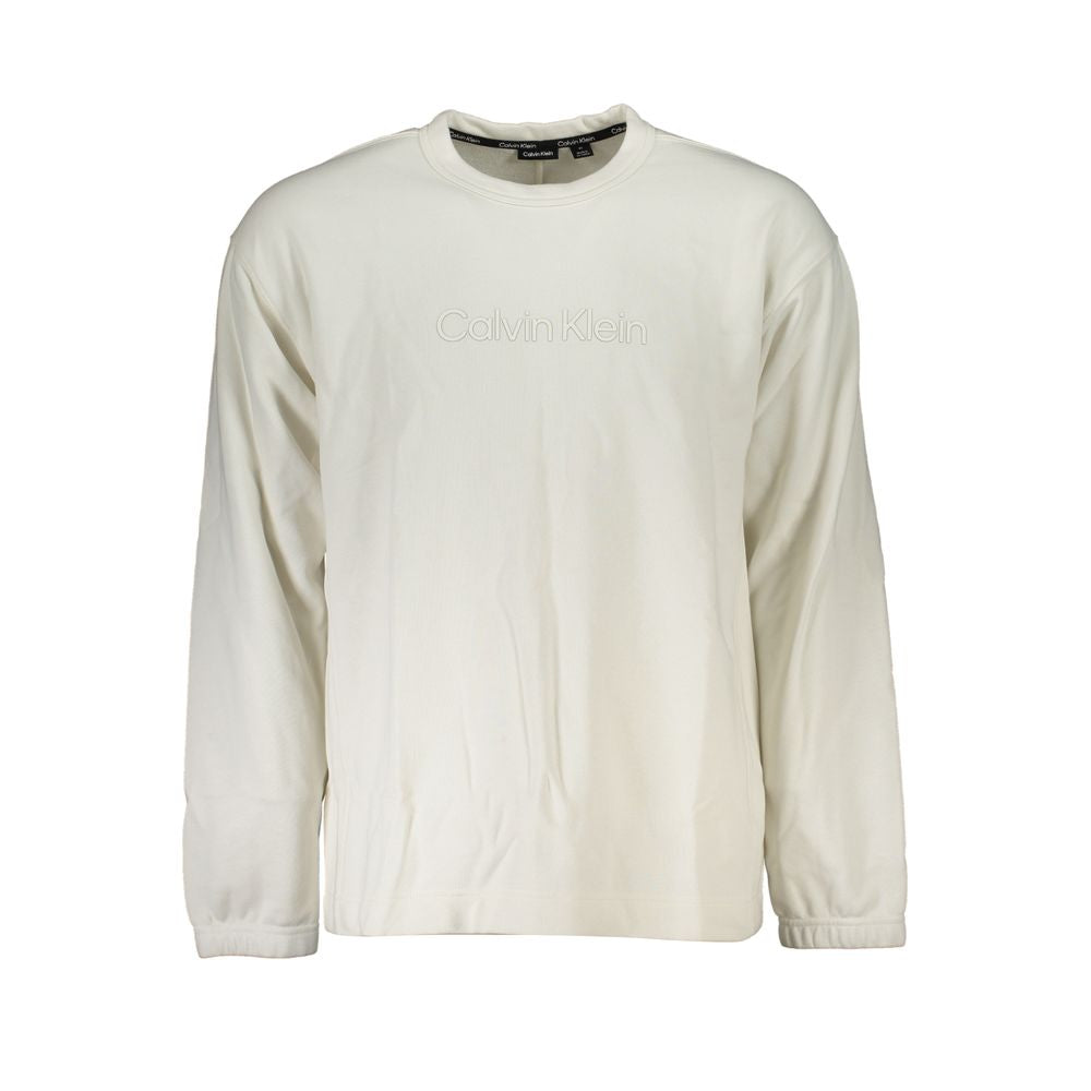 Calvin Klein Elegant Crew Neck Sweater with Brushed Logo CA-25240-S