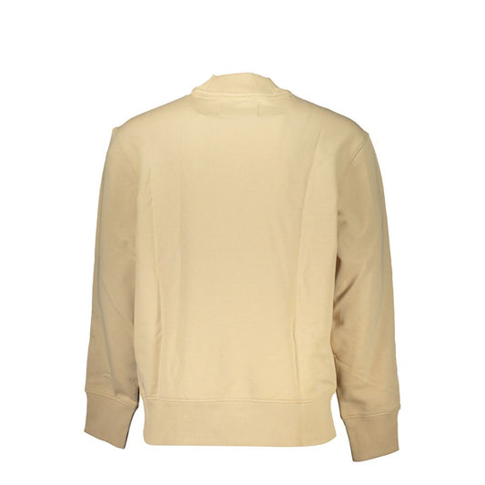 Calvin Klein Calvin Klein Beige Crew Neck Logo Sweatshirt CA-27227-S 1728,67403481248,Beige,Calvin Klein,Clothing,L,M,Men,Men - Clothing,New with tags,S,Sweaters - Men - Clothing,XL,XXL