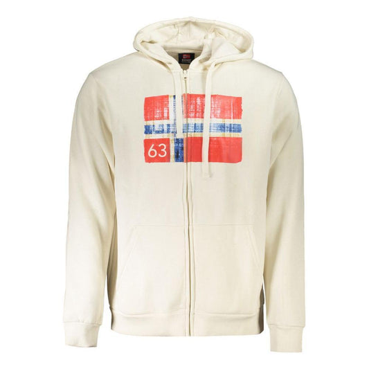 Norway 1963 White Cotton Men Sweater NO-31810-XL
