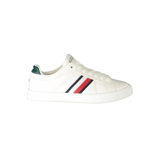 Tommy Hilfiger White Leather Men Sneaker TO-31960-EU44/US11