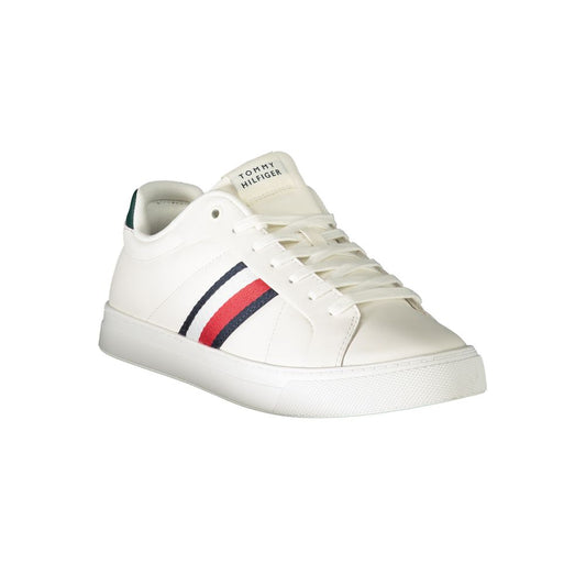 Tommy Hilfiger White Leather Men Sneaker TO-31960-EU44/US11