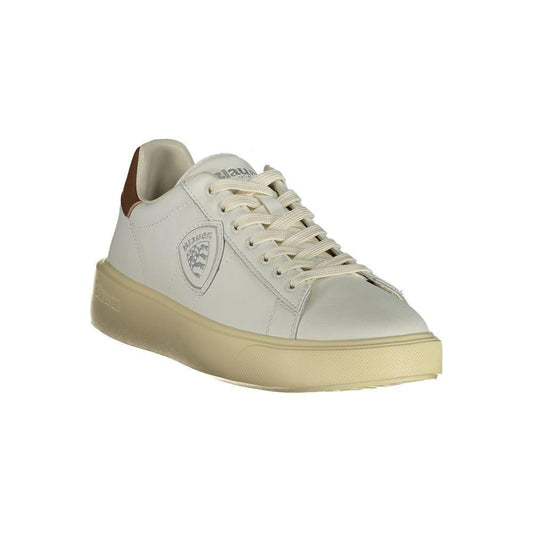 Blauer White Leather Men Sneaker BL-35549-EU41/US8