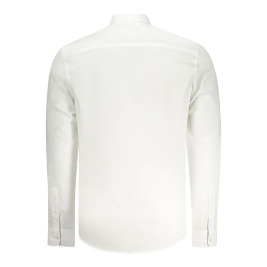 North Sails White Cotton Men Shirt NO-35790-M