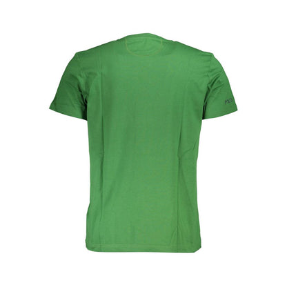 La Martina Green Cotton Men T-Shirt, short sleeve, crew neck, regular fit, stylish casual wear for modern gentlemen, premium cotton