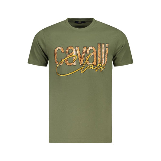 Cavalli Class Cavalli Class Green Cotton Men T-Shirt CA-36650-M 1728,67403481248,Cavalli Class,Clothing,Green,L,M,Men,Men - Clothing,New with tags,T-Shirts - Men - Clothing,XL,XXL