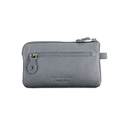 Sergio Tacchini Blue Leather Men Wallet