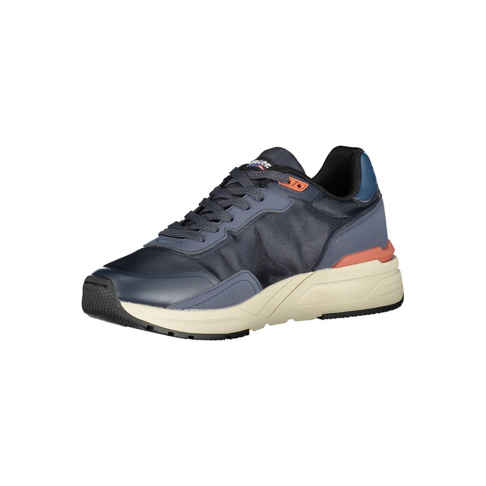 Blauer Blue Polyester Sneaker with laces and logo, featuring contrasting details and sporty design.