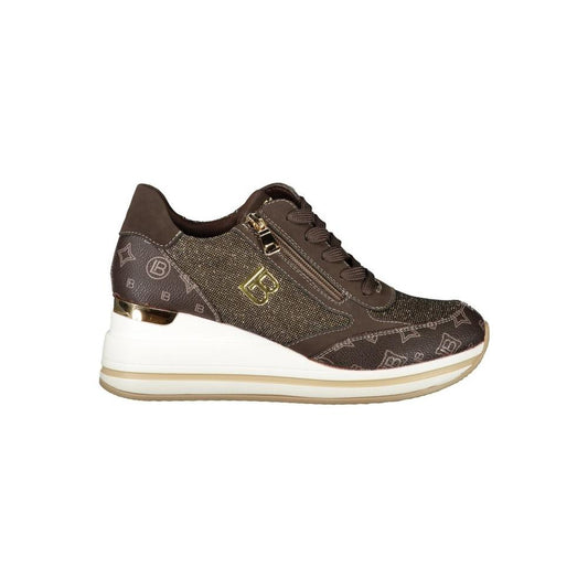Laura Biagiotti Laura Biagiotti Brown Polyester Women Sneaker LA-32800-EU37/US7 1728,67403481248,Brown,EU37/US7,EU38/US8,EU39/US9,EU41/US11,Laura Biagiotti,New with tags,Shoes,Sneakers - Women - Shoes,Women,Women - Shoes